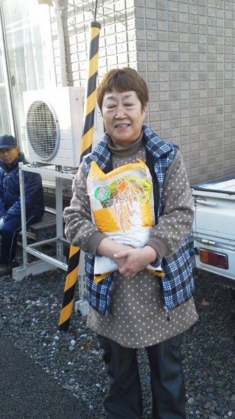 釜石市の仮設住宅へお米をお届けしました
