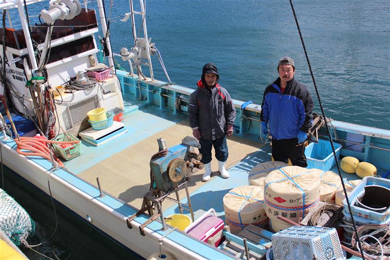 女川町の漁業グループへ漁で使用するロープをお届けしました