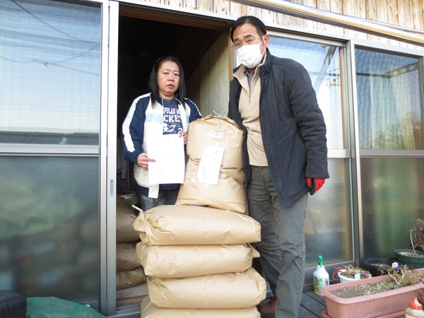 いわき市の仮設住宅へお米をお届けしました