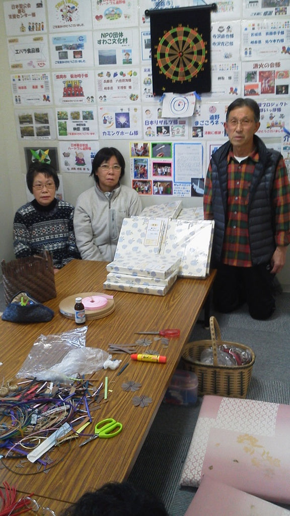 釜石市の野田第2団地へシーツをお届けしました