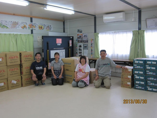 二本松市の郭内公園仮設住宅へ日用品をお届けしました